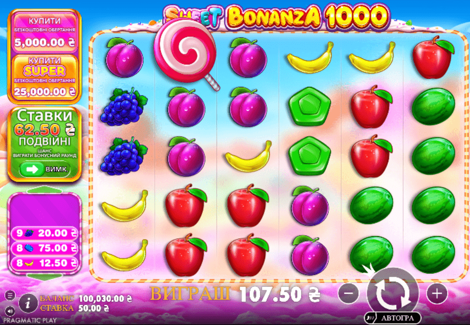 Sweet Bonanza 1000 Демо 3